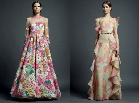 Разноцветные платья от валентино